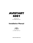 Avital 4001 Installation manual