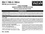 RS-1 / RS-3 / RS-4 - Commando Car Alarms