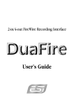 ESI DuaFire User`s guide