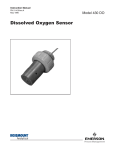 Emerson Dissolved Oxygen Sensor Model 430 DO    Instruction manual