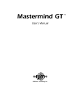 RJM MasterMind User`s manual