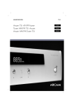 Arcam DiVA AVR100 Operating instructions