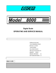 Doran 8000 Service manual