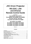 JVC D-ILA® Projector RS232 / LAN / Infrared Remote Control Codes