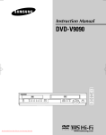 Samsung DVD-V9090 Instruction manual