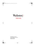 Webster IRP 5100 User guide