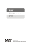 MC2 Audio E100 Operating instructions
