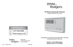 White Rodgers NP100 User guide