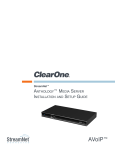 ClearOne Anthology Setup guide