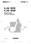 Casio LK-56 User`s guide