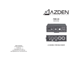 Azden FMX-20 Specifications