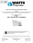 Premier PUR-TEK Service manual