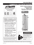 American Water Heater (A)BCG3 85T500-8P Instruction manual