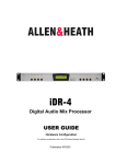 ALLEN & HEATH iDR-4 User guide