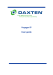 Daxten VOYAGER IP - User guide