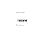 Meridian 519 User manual