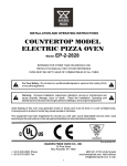 Bakers Pride EP-2-2828 Operating instructions