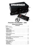 Drawmer HQ Series Operator`s manual
