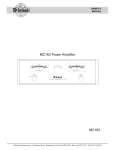 McIntosh MC162 Owner`s manual