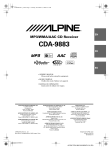 Alpine CDA-9883R Owner`s manual