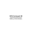 Samsung DCS COMPACT II Installation manual