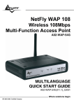 Atlantis Land NetFly WAP 108 A02-WAP-54G(V1.1)_GX01 Specifications