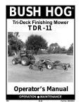 Bush Hog TDR-11 Operator`s manual