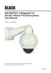 Black BLK-HDPTZ12 User manual