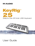 M-Audio KEYRIG 25 User guide