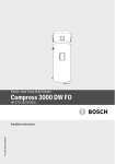 Bosch Compress 3000 DW FO User manual
