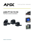 AMX AXB-PT15 POSITRACK CAMERA CONTROLLER Instruction manual