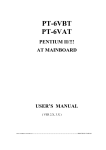 Award PT-6VAT User`s manual