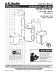 A.O. Smith PCRT Instruction manual