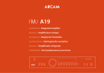 Arcam A19 Operating instructions