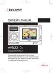 Eclipse AVN2210p Owner`s manual