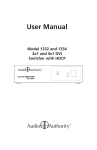 Audio Authority 1334 User manual