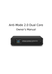 DSPeaker ANTI-MODE 2.0 DUAL CORE Owner`s manual