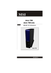 MSI Axis 700 Instruction manual