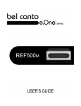 Bel Canto Design REF500m Specifications