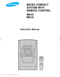 Samsung MM-39 Instruction manual