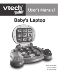 VTech Learning Laptop User`s manual