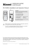 Rinnai MC-503RC Operating instructions