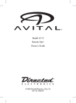 Avital 4113 Instruction manual