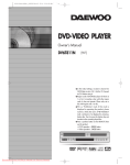 Daewoo DV6T811N Owner`s manual