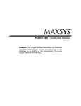 DSC MAXSYS PC4020 Installation manual