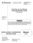 Dometic CARAVAN B3200 Operating instructions