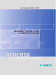 Siemens Advance Network Gateway User`s manual