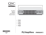 QSC PL-4.0 User manual
