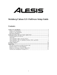 Alesis MultiMix 12 FireWire, 16 FireWire Setup guide