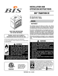 BIS TRADITION CE 506128-19 Installation manual